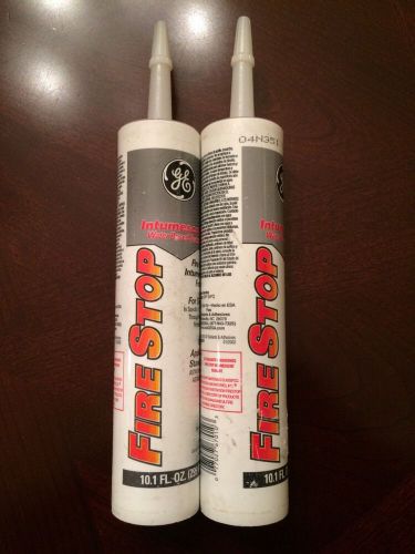 GE FireStop Intumescent Water Based Sealent 10.1 FL. OZ. (2) Tubes Total