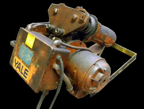 YALE CABLE KING 201S 1 TON ELECTRIC HOIST 3 PHASE 460 VOLTS 1.5 HP