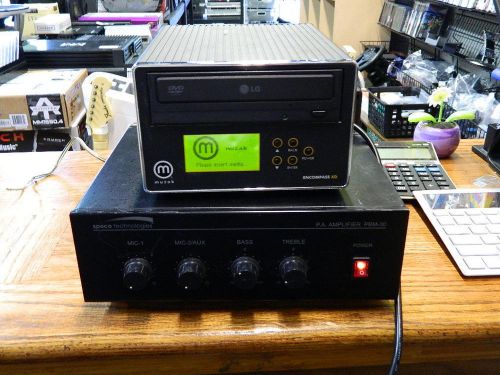 Muzak Encompass XD Cd Player Speco PBM-30 Digital Music Amplifier MOH System