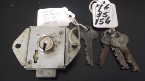 lock and key for wall locker + 3 odd keys