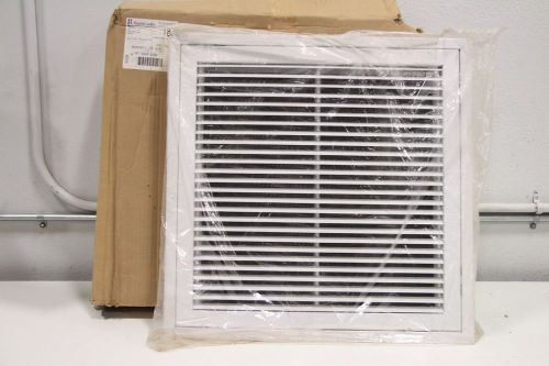 Hart &amp; Cooley 20&#034; x 20&#034; 043954 96AFBTI White Commercial Fixed Bar Filter Grill