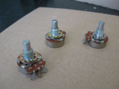 3 - CTS Potentiometers R705 / 100 K Ohm, Each With Lock Washers