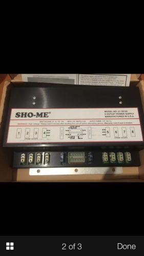 SHO-ME MODEL NO.21.78120 8 OUTLET POWER SUPPLY  Tested Working Perfect 100%