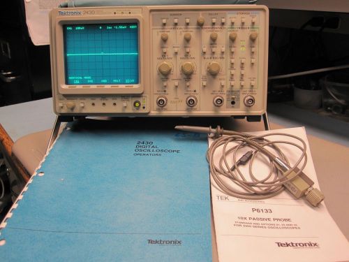Tektronix 2430 digital oscilloscope manual 150mhz very nice madeinusa guaranteed for sale