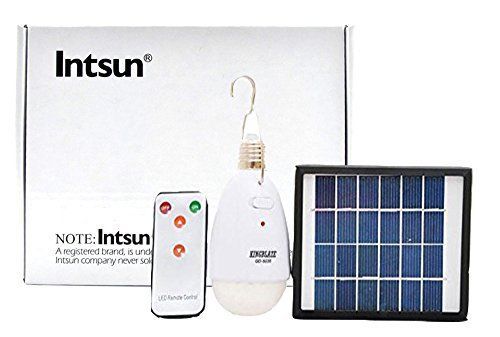 Intsun? New 2w Solar Panel  20 Leds  2000 Ma High Capacity Lithium Battery  Sola
