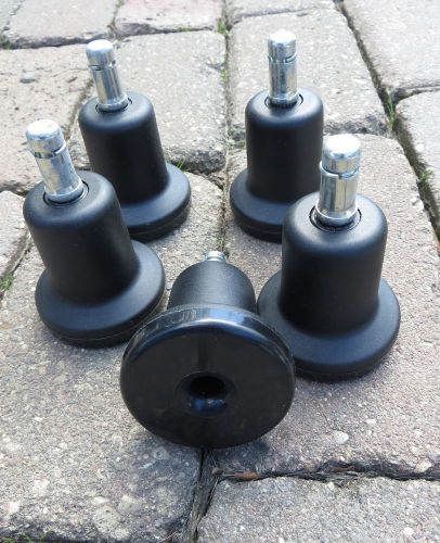 SET OF FIVE B STEM CASTERS FOR OFFICE CHAIR  - BOX MARKED 70175