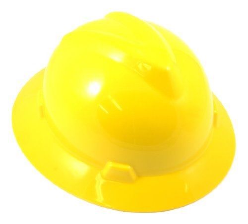 Forney 55832 hardhat, full brimmed with 4-point ratchet headgear, yellow for sale