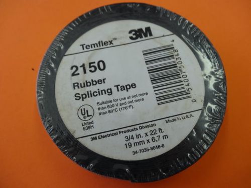 3M Temflex Rubber Splicing Tape 3/4&#034; x 22ft.