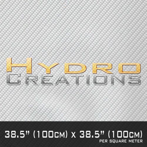 Hydrographic film for hydro dipping water transfer film carbon fiber - white for sale