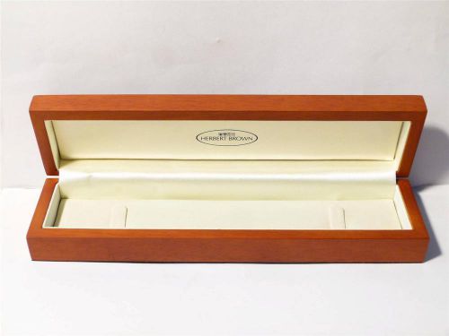 #B5 - BRACELET NECKLACE Watch - Quality Wood Jewellery Box Display Herbert Brown