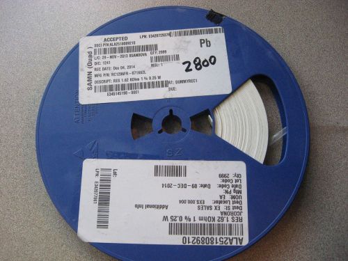 Reel of PCB Components MFG No: RC1206FR-071K62L Qty on Reel: 2800