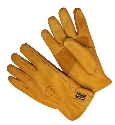 G &amp; F 6203L-3 Premium Genuine Grain Cowhide Leather Gloves with Reinforced Patch