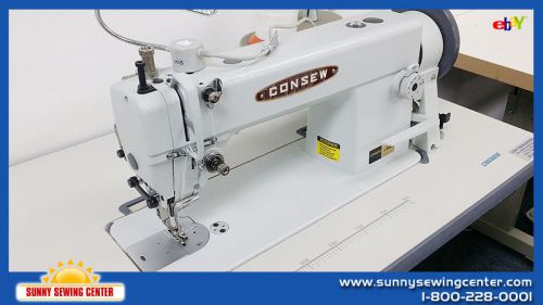 Consew 205rb-1 top and bottom feed walking foot sewing machine for leather - new for sale