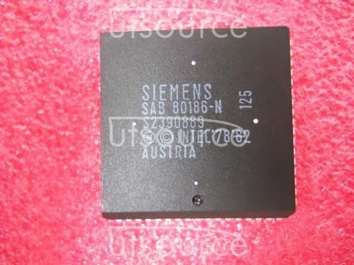 5PCS SAB80186-N  Encapsulation:PLCC-68,8-Bit   Sigle-Chip   Microcontroller
