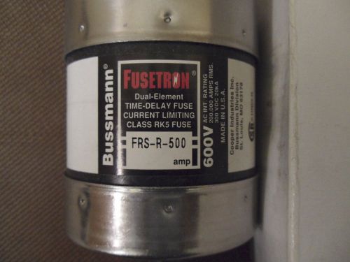 Bussman Fusetron Cat. No. FRS-R-500 Fuse 500 Amp 600 VAC - New in Box!