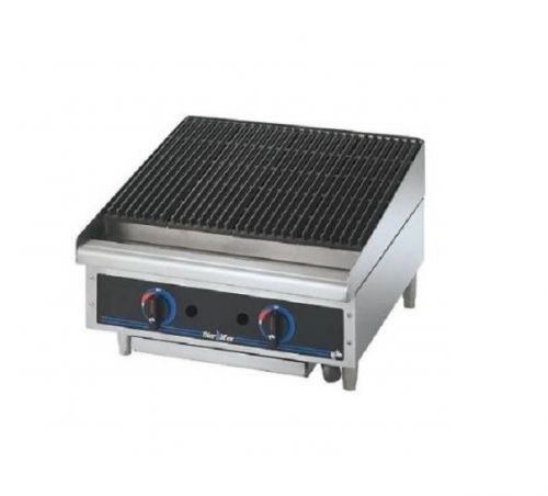 Star Manufacturing 6124RCBD, 24-Inches Countertop Radiant Gas Charbroiler, NSF