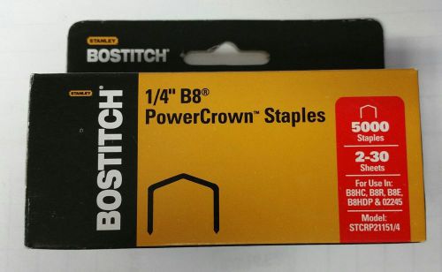 Bostitch 1/4&#034; B8 power crown staples.