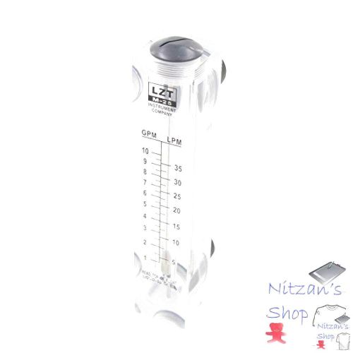 NEW Panel Water Flow Meter Liquid Rotameter Flowmeter 5-35LPM 1-10GPM