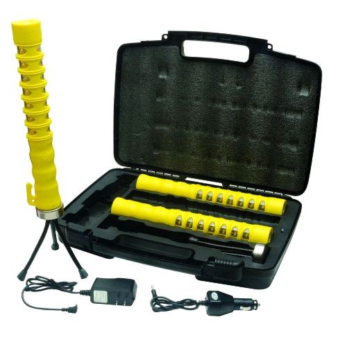 Aervoe led  baton road flare 3- pack kit (yellow leds) for sale