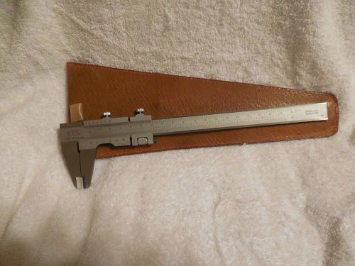 Vintage polish vis vernier caliper sliding measuring tool stainless hardened for sale