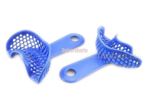 1 Pair Dental Stainless Steel Anterior Impression Trays Upper and Lower