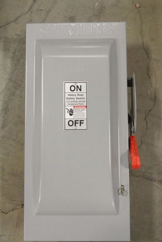 Siemens safety disconnect switch 100 amp 600 volt cat: hnf363 indoor non-fused for sale
