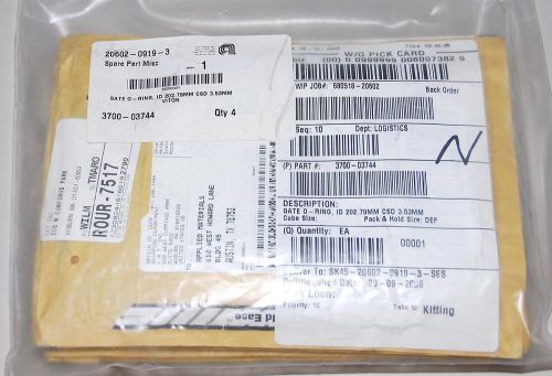 AMAT Applied Materials 20602-0919-3  Gate O-RIng ID 202.79mm CSD 3.53MM NEW!!