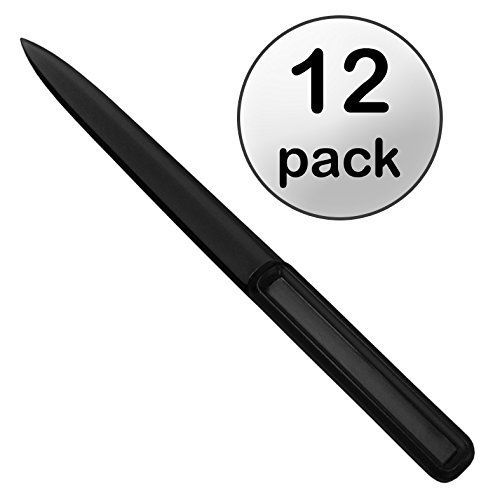 Acrimet Letter Opener - Pack with 12 - Black Color