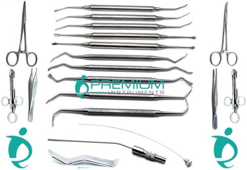 Dental impalnt sinus lift set dentistry surgical instruments full 18 pcs pro kit for sale