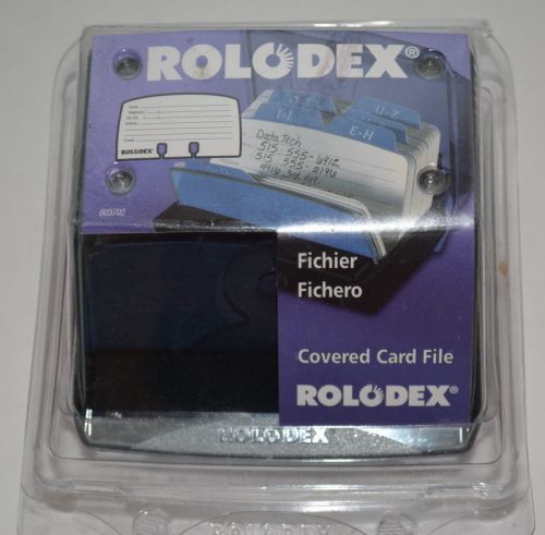 Rolodex Covered Card File Name Address Alpahbetical Index NEW!