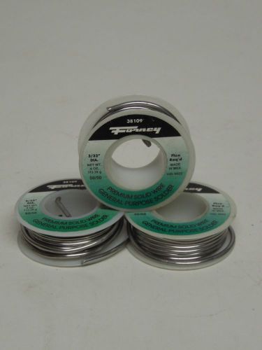 Forney 38109 Solder, 50/50 Solid Wire, 3/32&#034;, 1/4 lbs