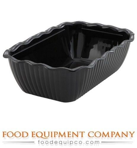 Winco crk-10k food storage container/crock, 10&#034; x 7&#034; x 3&#034;, black - case of 24 for sale