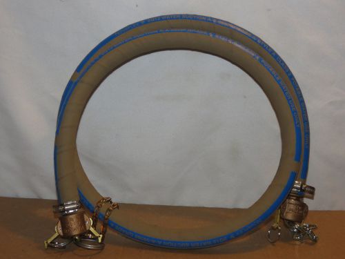 Novaflex 2q12_a-a-59566_3/4&#034; water suction hose 6&#039; brass kamlok connectors *new* for sale