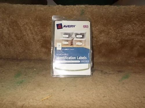 Never used Avery Removable Identification Labels 41448, 15 Labels