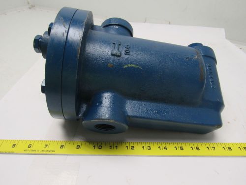 Watson mcdaniel 1044 inverted bucket steam trap 1&#034; npt strainer cast iron large for sale