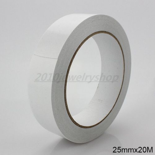 25mm x 20M Double Side Adhesive Tape Office Tape School Supplies DIY Craft 1Roll