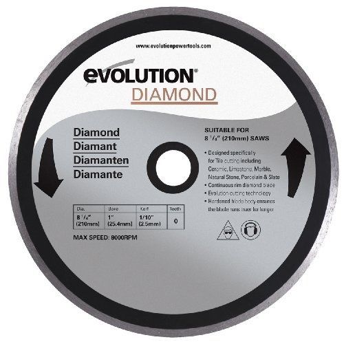 Evolution Power Tools 8-1/4BLADEDM FURY3 8-1/4-Inch Diamond Masonry Tile Cutting