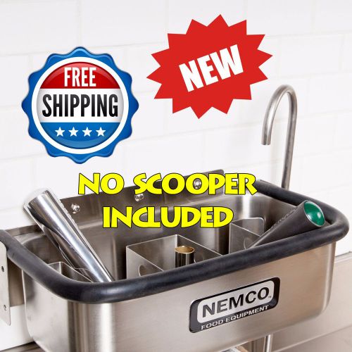 Stainless Steel Nemco 12 3/4&#034; Ice Cream Dipper Well and Faucet Set, NO SCOOPER