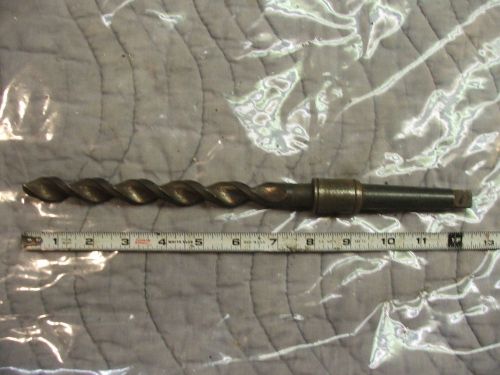 Stocku taper shank drill bit 21/32&#034; morse 2 mt  twist 12 1/2 oal coolant thru l for sale