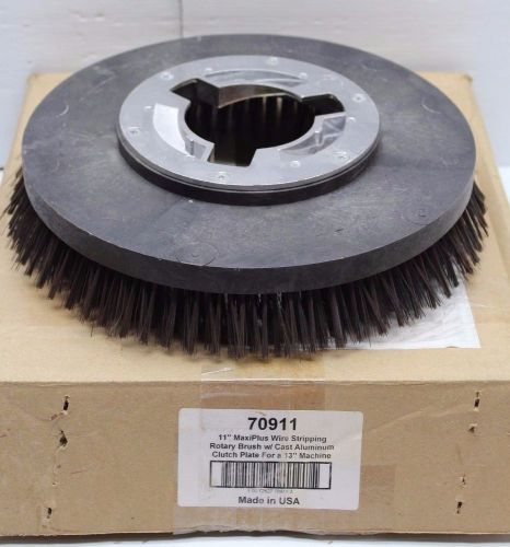 11&#034; maxiplus wire stripping rotary brush w/ cast aluminum clutch plate for 13&#034; for sale
