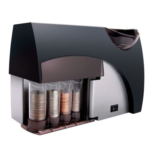NEW NIB Shift 3 LUX Automatic Coin Sorter Four Barrel Design Battery Operated