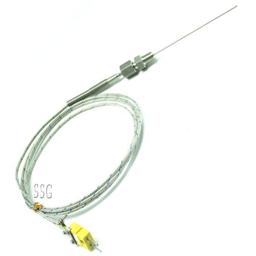 SSG K Type Thermocouple Controller Stainless Steel Sensor with Plug 1/8&#034; Thread