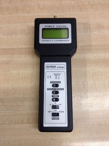 Extech 475040 digital force gauge tesion &amp; compression for sale