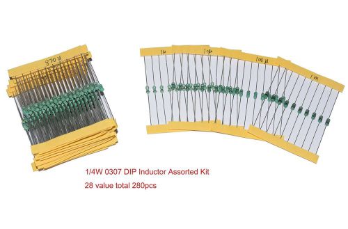 Cofufu 0307 DIP Inductor Assorted Kit 22 value total 220pcs 1uH to 1mH 0.25W