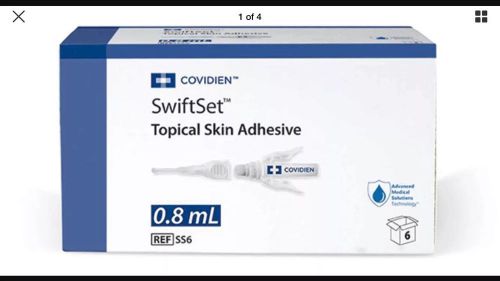 SWIFTSET Topical Skin Adhesive 0.8mL #SS6 (NEW BOX of 6) 11/17