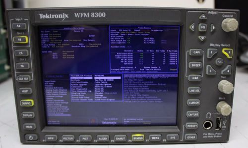 Tektronix WFM8300 Advanced 3G/HD/SD-SDI Waveform Monitor with 4K PHY Jitter +OPT