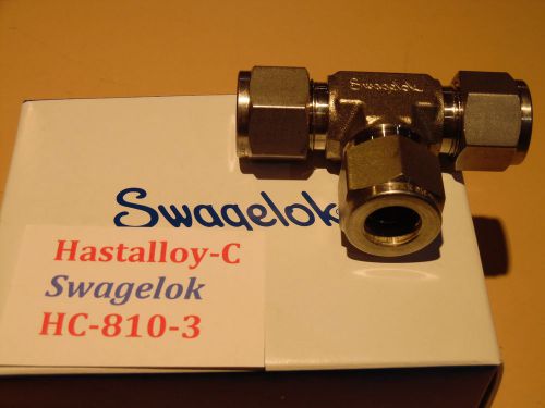 HC-810-3   1/2&#034; HASTALLOY-C SWAGELOK TUBE TEE, SEVERAL AVAILABLE