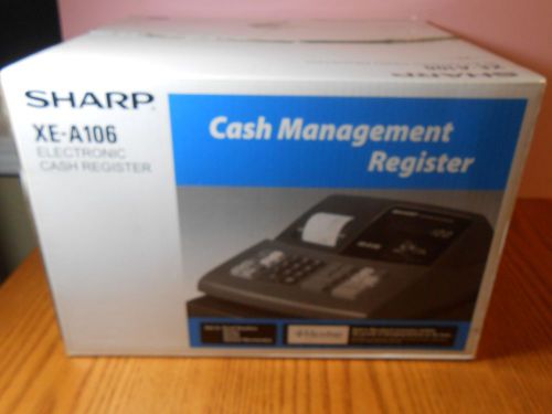 Sharp XE-A106 Electronic Cash Register NEW with Keys Machine Locking drawer