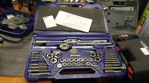 Irwin hanson 53pc metric pipe tap and die set for sale