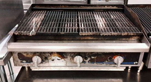 Used star(6136rcbd) 36&#034; countertop nat. gas charbroiler for sale